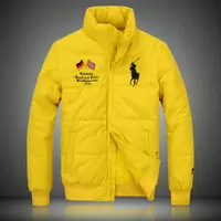 ralph lauren doudoune manteau hommes big pony populaire 2013 drapeau national allemagne jaune